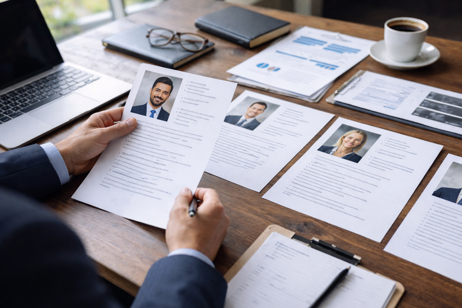 Property owner comparing broker candidates when choosing a commercial real estate broker